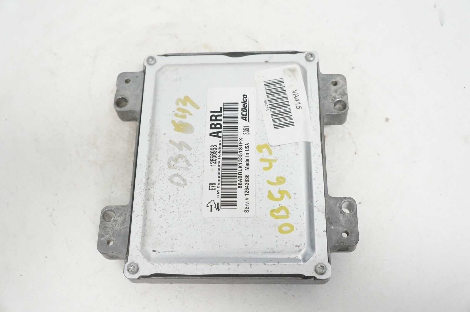 12-15 Chevrolet Cruze Computer Brain Engine Control ECU Module 12643636 OEM - Alshned Auto Parts