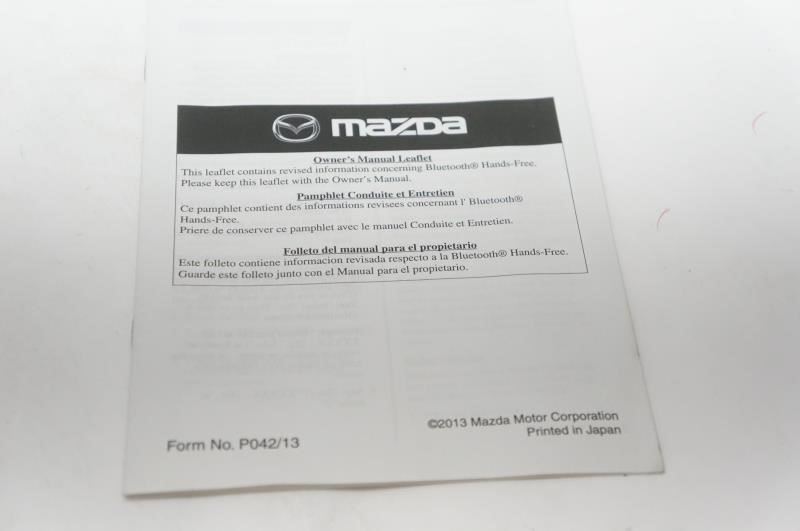 2013 Mazda CX-9 Owner's Manual Guide Book Set with Case - Alshned Auto Parts