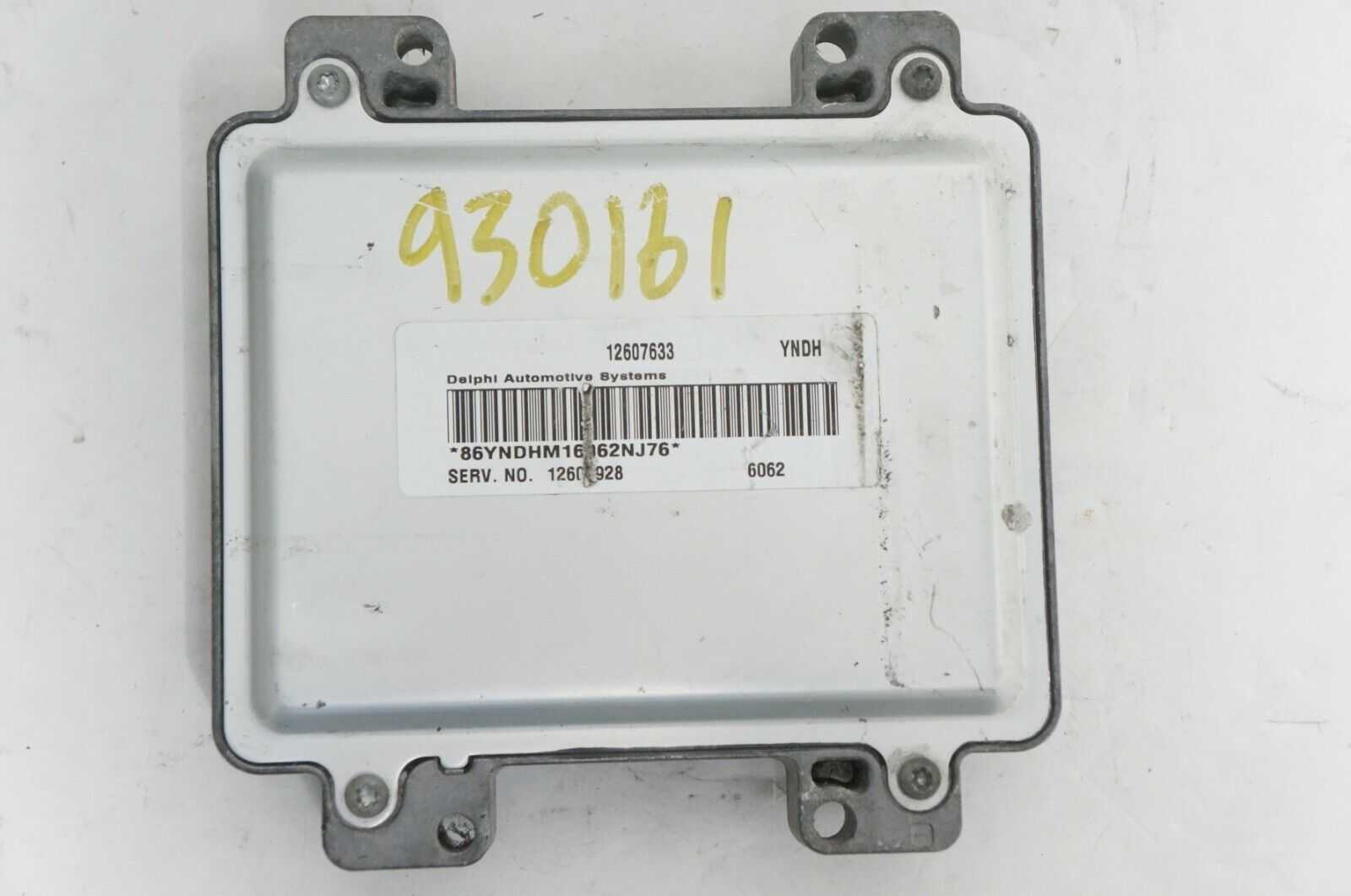 *READ* 06 Pontiac G6 Engine Computer Control Module ECU 156K Miles OEM 12607633 - Alshned Auto Parts