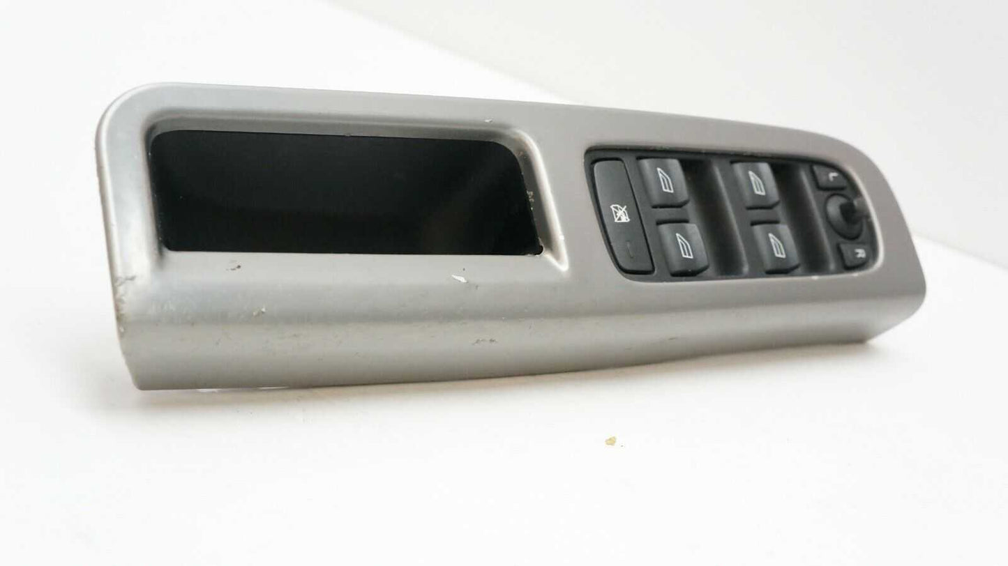 *READ* 04-07 Volvo S40 Driver Master Power Window Switch w/Aluminum Trim 8663817 - Alshned Auto Parts