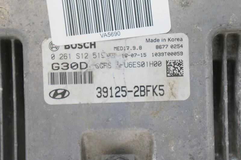 16-17 Hyundai Veloster Engine Computer Control Module ECU ECM 39125-2BFK5 OEM Alshned Auto Parts