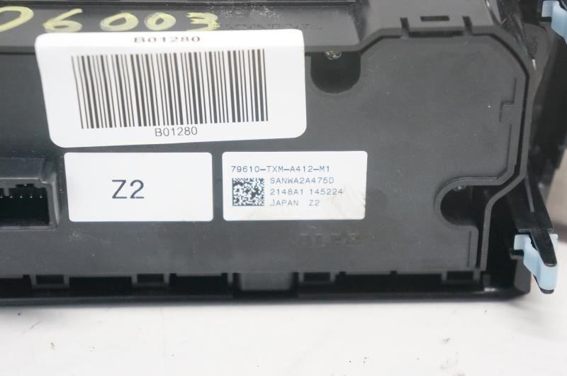 2019 Honda Insight AC Heater Temperature Climate Control 79610-TXM-A412-M1 OEM - Alshned Auto Parts