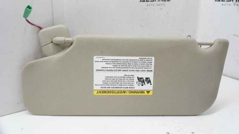 2010-2011 Ford Taurus Passenger Right Sun Visor Beige AG1Z-5404104-BA OEM - Alshned Auto Parts