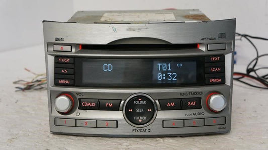 10-12 Subaru Legacy AM/FM CD MP3 SAT Radio OEM 86201AJ64A - Alshned Auto Parts