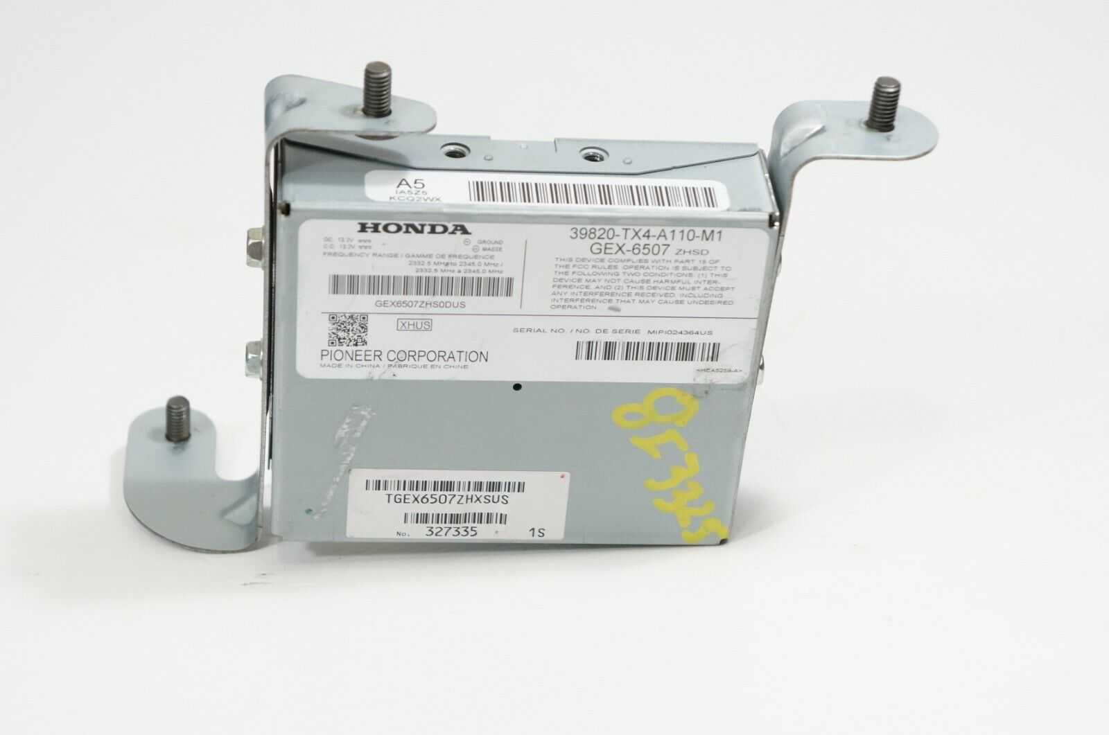 2013-15 ACURA RDX Factory XM Satellite Radio Reciever Module 39820TX4A110M1 OEM Alshned Auto Parts