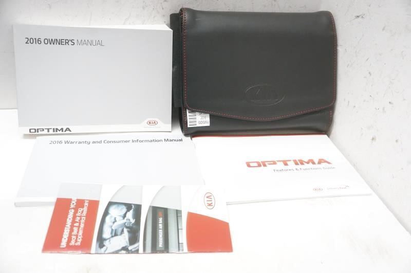 2016 Kia Optima Owner's Manual Book Set with Case - Alshned Auto Parts