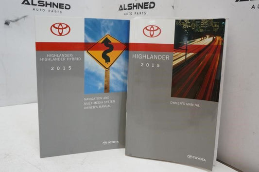 2015 Toyota Highlander Owner's Manual - Alshned Auto Parts