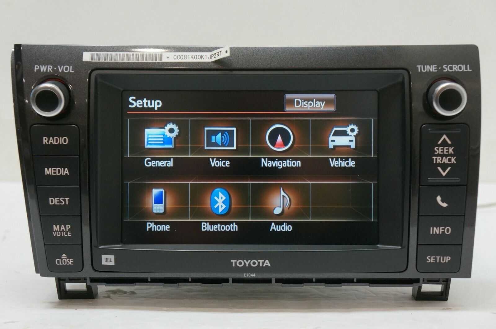 2013 2014 Toyota Sequoia Tundra Navigation Radio Receiver 86107-0C021 OEM E7044