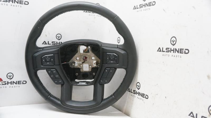 2019 Ford F150 Left Driver Steering Wheel Black Leather HL3B-3600-DE OEM - Alshned Auto Parts