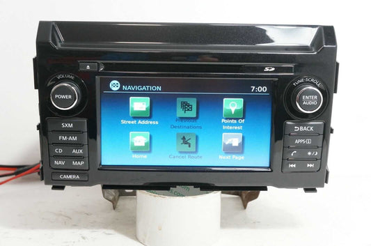 2017-2018 Nissan Titan XD Radio Receiver CD Player Display Screen OEM 25915EZ10B - Alshned Auto Parts