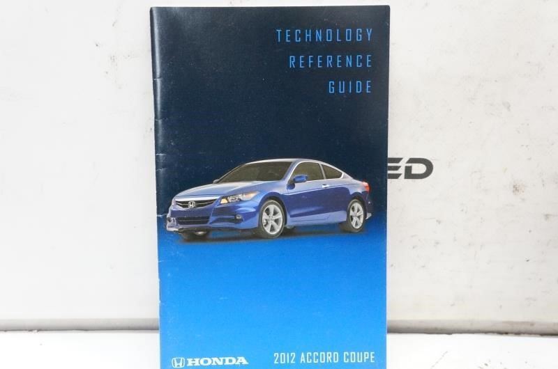 2012 Honda Accord Coupe Owner's Manual Book Case 00X31-TE0-6400 OEM - Alshned Auto Parts