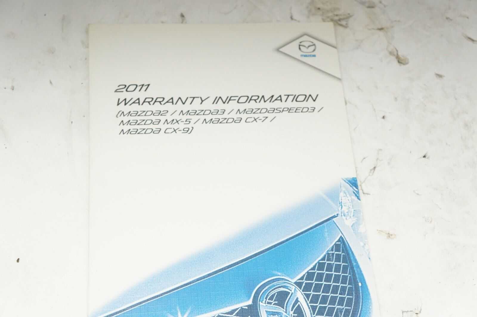 2011 Mazda 3 Owner's Manual Guide Set with Case - Alshned Auto Parts