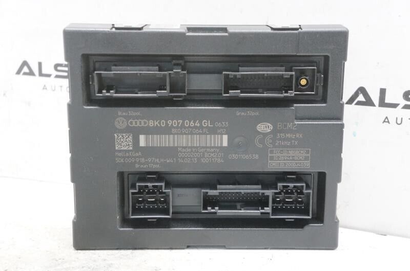 2013-2017 Audi A4 Body Computer Control Module BCU BCM 8K0-907-064-GL OEM Alshned Auto Parts