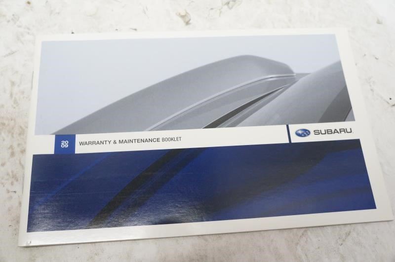 2009 Subaru Legacy / Outback Owner's Manual Book Guide Set with Case - Alshned Auto Parts