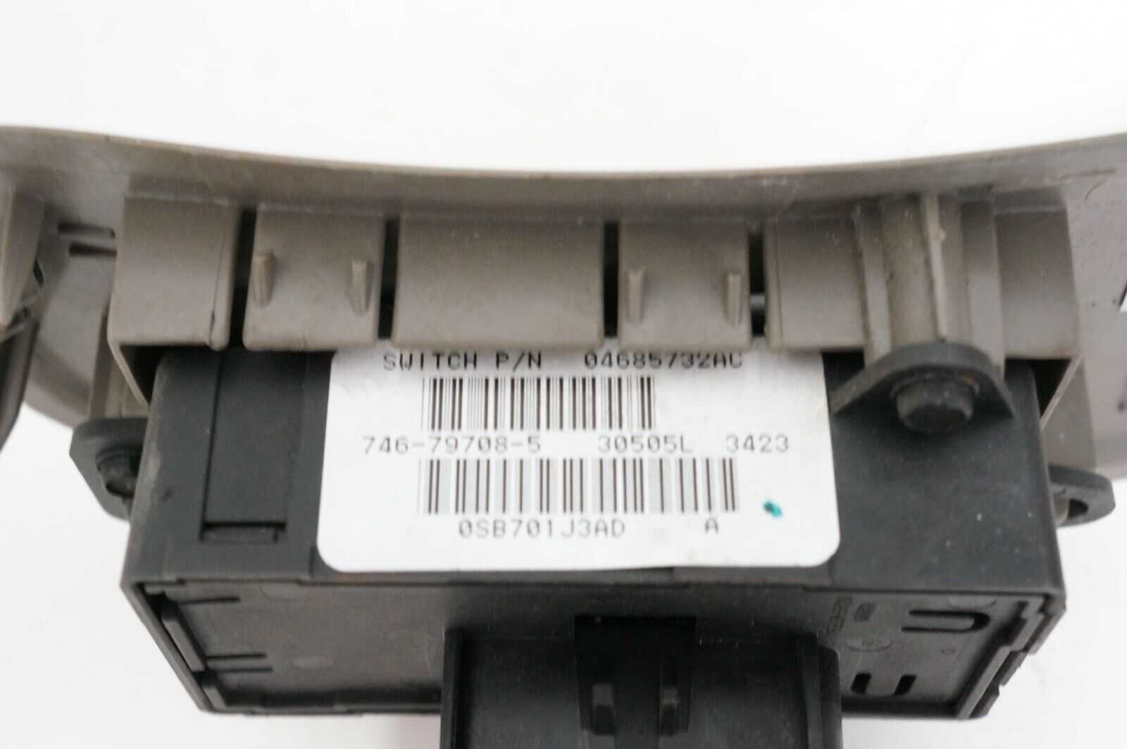 01-07 Dodge Caravan OEM 04685732A Driver Master Power Window Switch VA610 - Alshned Auto Parts