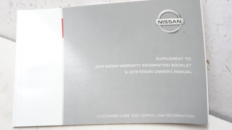 2019 Nissan Rogue Sport Owner's Manual Book Set with Case - Alshned Auto Parts