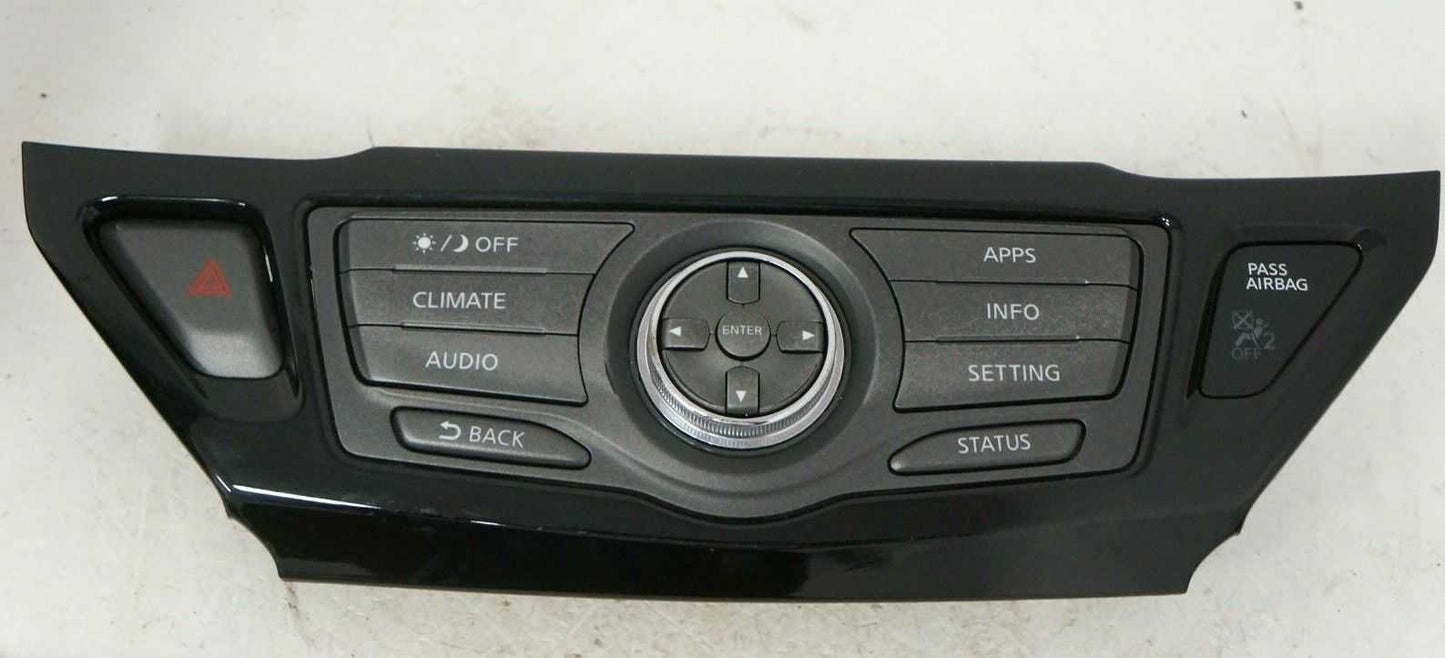 2013-2018 Nissan Pathfinder Audio Climate Control Panel Unit 9PJ0A 210260 OEM - Alshned Auto Parts