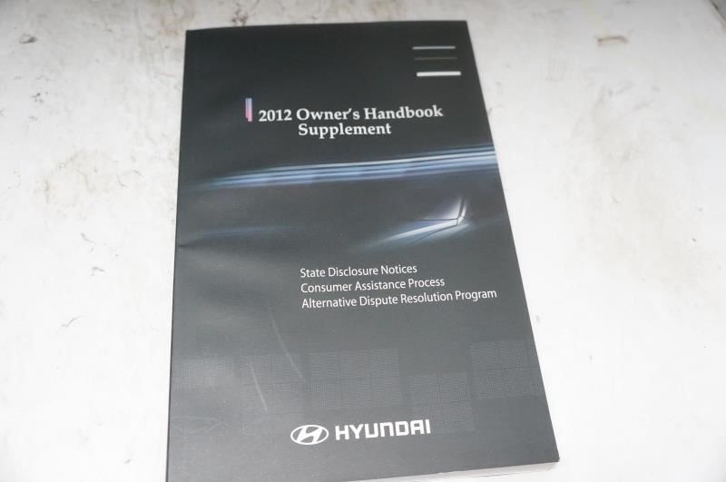 2012 Hyundai Sonata Owner's Manual Book Set with Case - Alshned Auto Parts