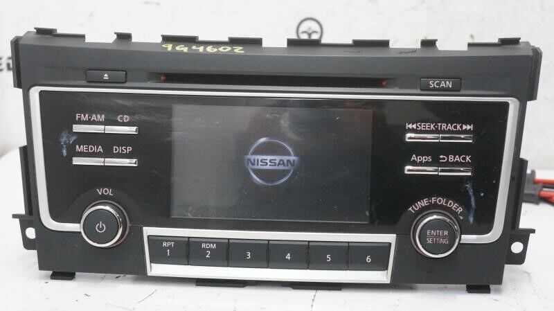 2016-2017 Nissan Altima AM FM CD MP3 Radio Receiver 28185 9HR1A OEM - Alshned Auto Parts