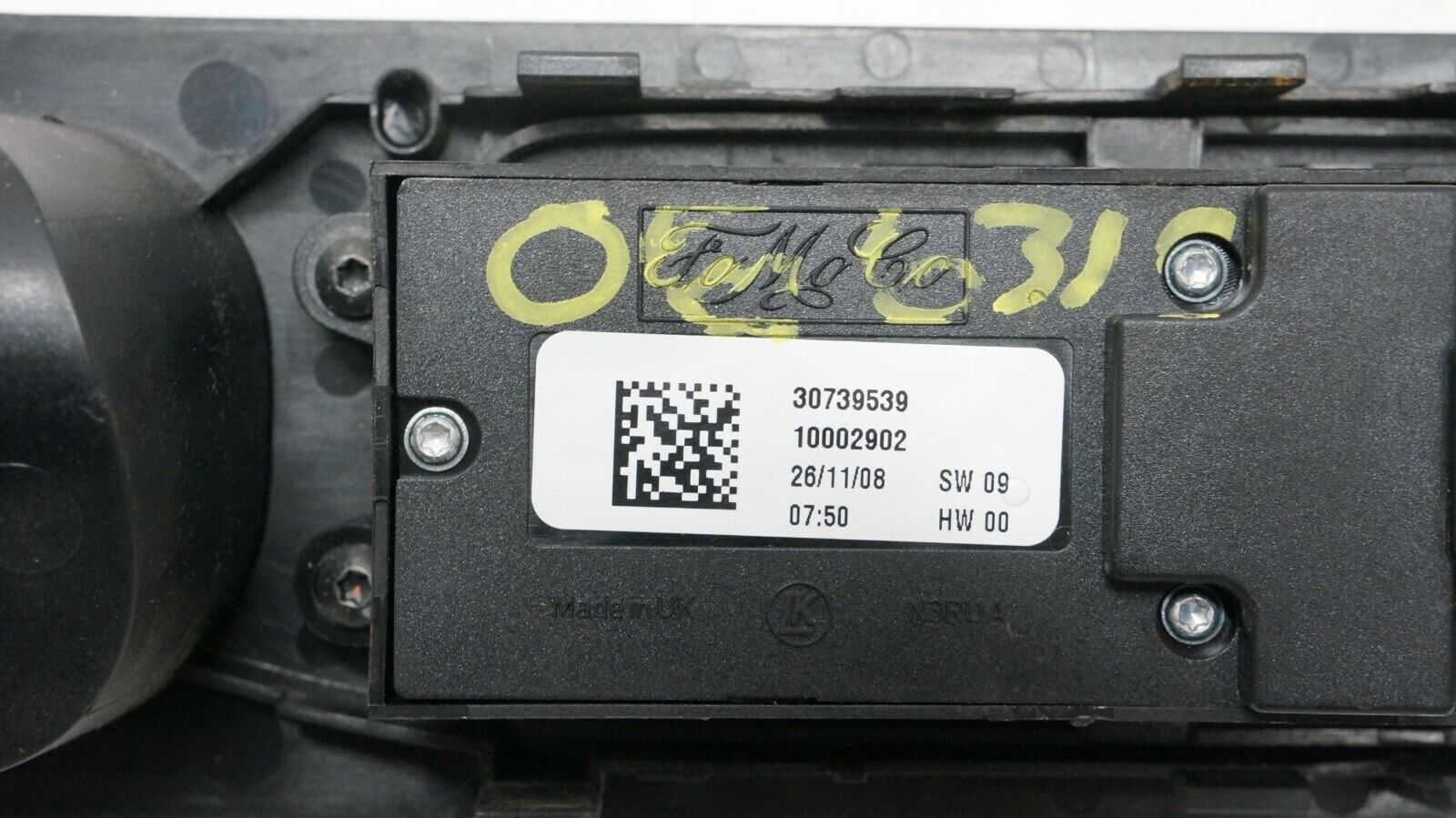 06-13 Volvo C70 Driver Left Side Master Power Window Switch OEM 30739539 - Alshned Auto Parts