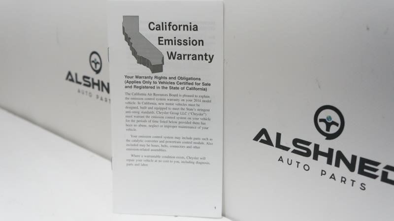 2014 Jeep Grand Cherokee User Guide Book with Case - Alshned Auto Parts