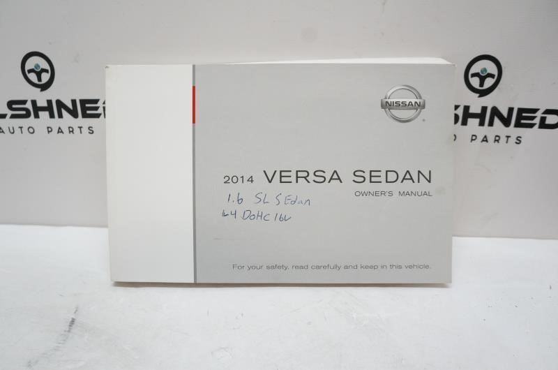 2014 Nissan Versa Sedan Owner's Manual Set with Case - Alshned Auto Parts