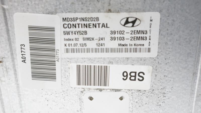 2013 Hyundai Elantra 1.8L Engine Computer Control Module ECU ECM 39103-2EMN3 OEM - Alshned Auto Parts