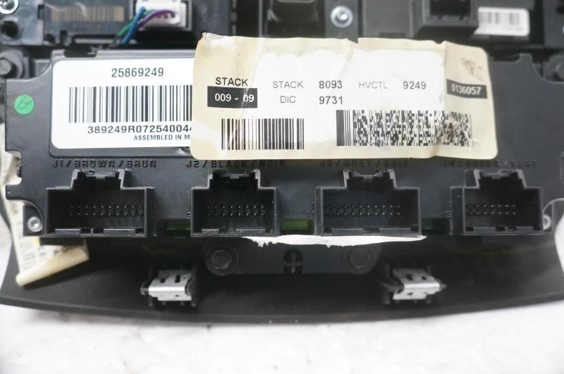 08-12 Buick Enclave AC Heater Temperature Climate Control Faceplate 25869249 - Alshned Auto Parts