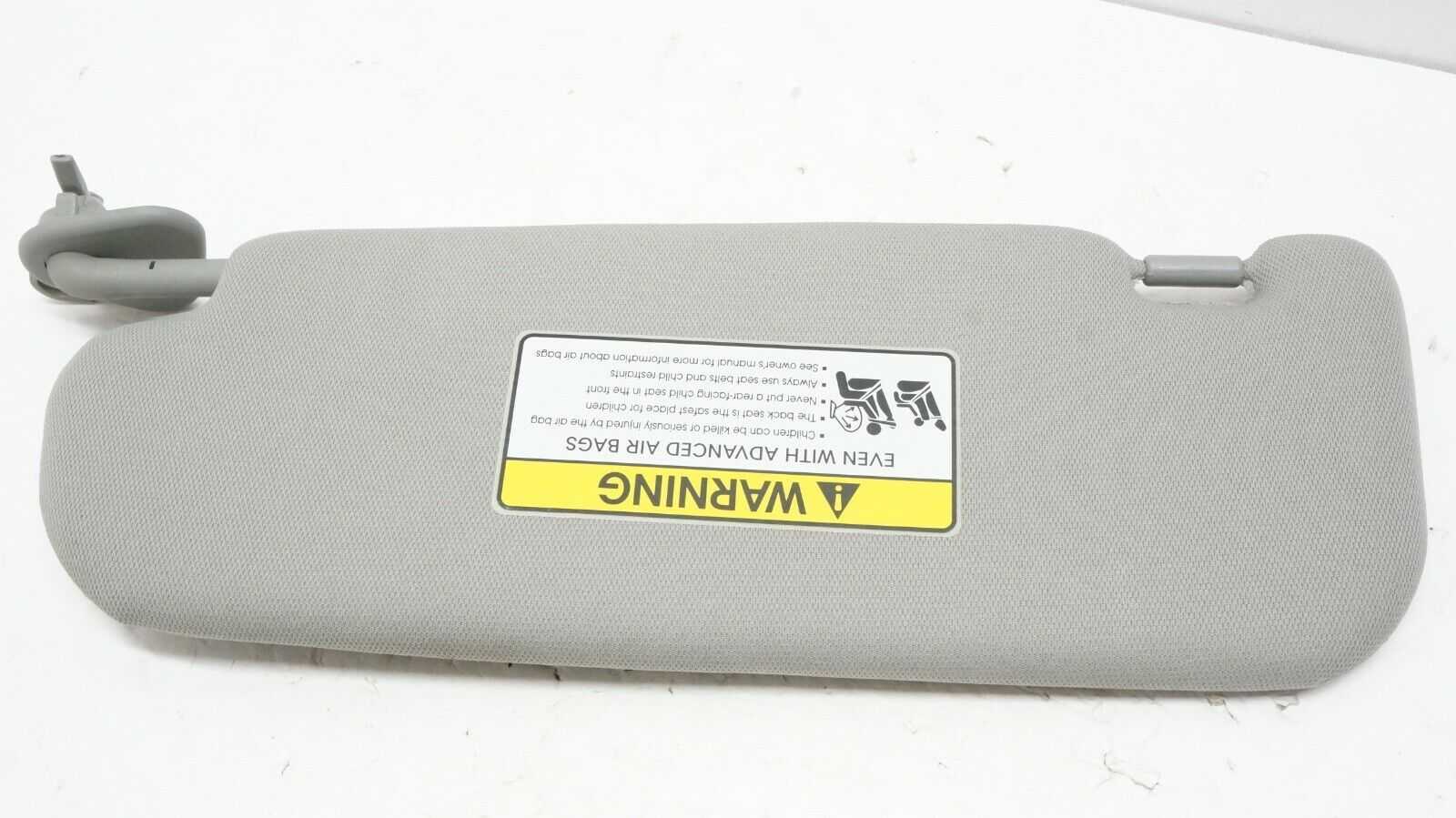 11-16 Kia Optima Passenger Right Side Sun Visor (Gray) OEM 852022T02087 - Alshned Auto Parts