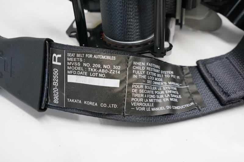 2016 Kia Soul Rear Right  Outer Seat Belt 89820-B2550 OEM - Alshned Auto Parts