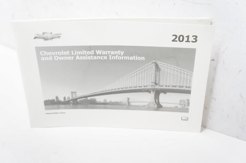 2013 Chevrolet Malibu Owner's Manual & Warranty and Owner Assistance Information - Alshned Auto Parts