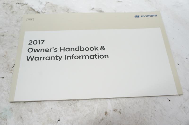 2017 Hyundai Tucson Owner's Manual Book Guide Set with Case - Alshned Auto Parts