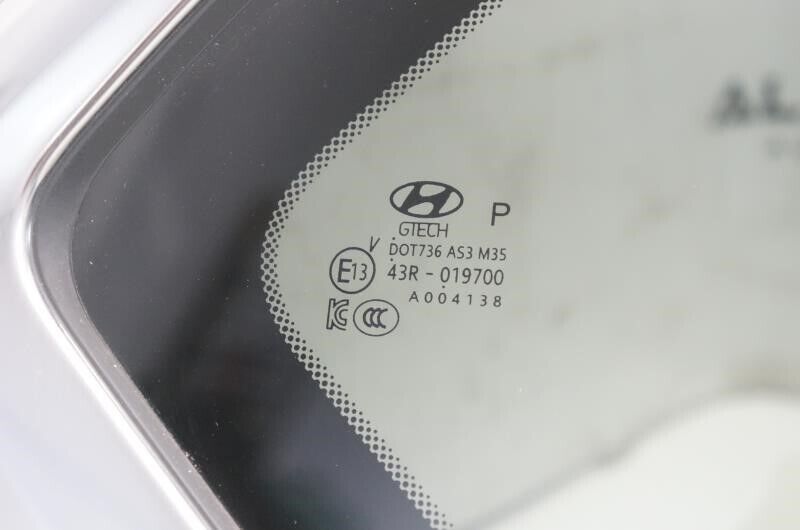 19-22 Hyundai Santa Fe Rear Right Side Quarter Window Glass 87820-S1100 OEM Alshned Auto Parts