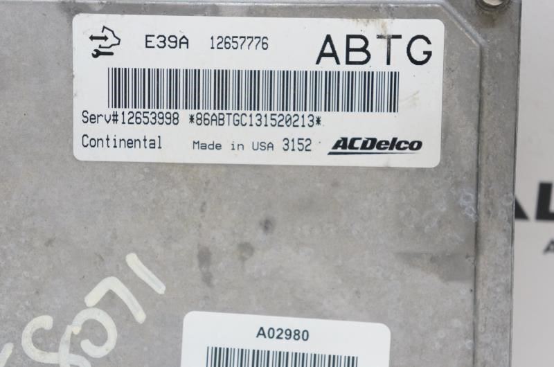 2014 GMC Acadia 3.6L Engine Computer Control Module ECU 12657776 OEM - Alshned Auto Parts