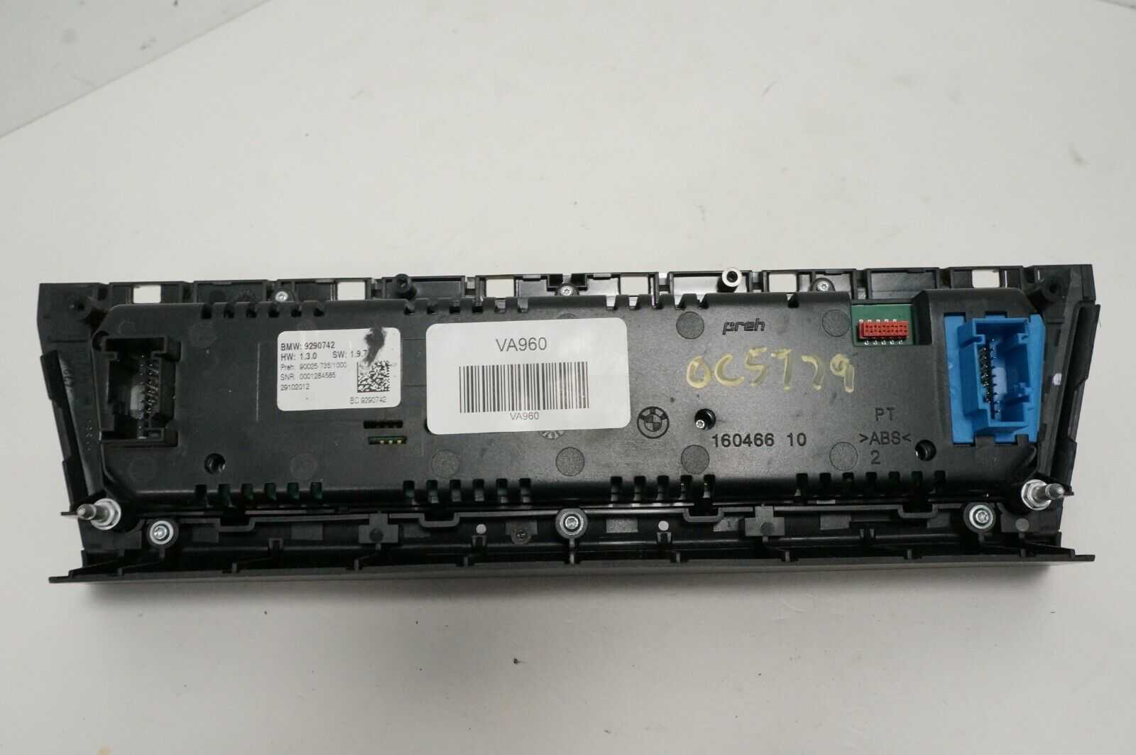 2011-2016 BMW 535I AC CLIMATE / TEMPERATURE CONTROL UNIT 61319241241 OEM - Alshned Auto Parts