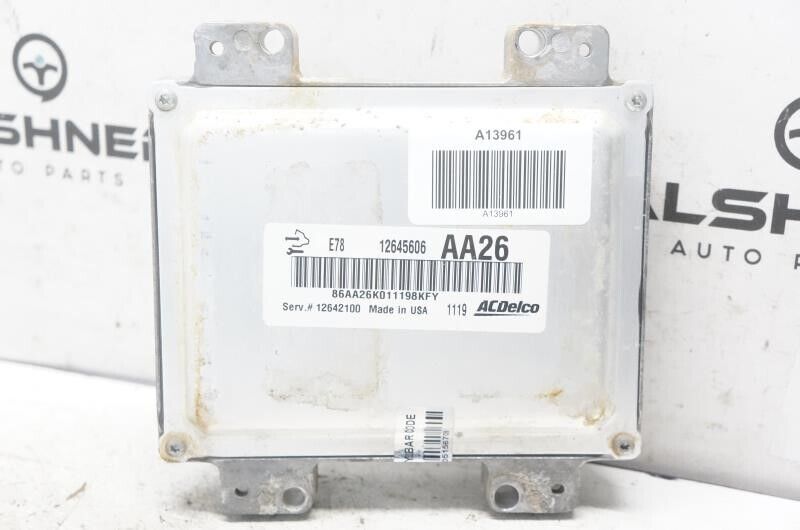 2011 Chevrolet Cruze 1.4L Engine Computer Control Module ECU ECM 12645606 OEM - Alshned Auto Parts