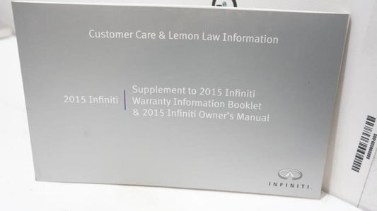 2015 Infiniti Q70 Owner's Manual Book Set with Case - Alshned Auto Parts