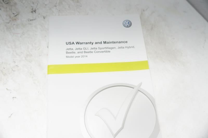 2014 Volkswagen Jetta Owner's Manual Book Set with Case - Alshned Auto Parts