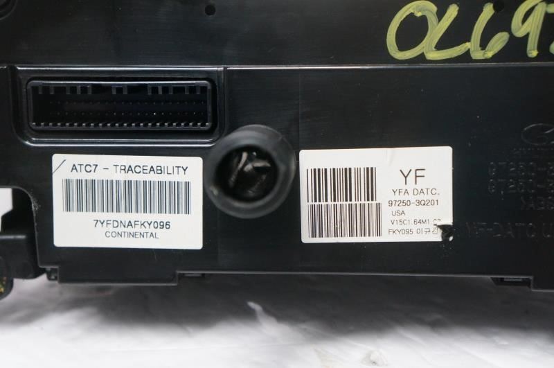 11-13 Hyundai Sonata AC Heater Temp Climate Control Faceplate 97250-3Q201 OEM - Alshned Auto Parts