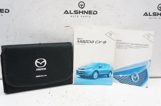 2011 Mazda CX-9 Owner's Manual Book Warranty Case 9999-95-011C-11 OEM - Alshned Auto Parts