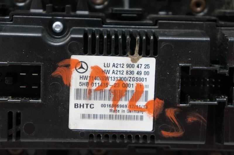 2014 Mercedes-Benz E 250 AC Heater Temperature Climate Control A2128304900 OEM - Alshned Auto Parts