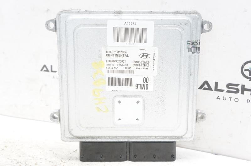 14-15 Hyundai Elantra 1.8L Engine Computer Control Module ECU ECM 39100-2EML6 - Alshned Auto Parts