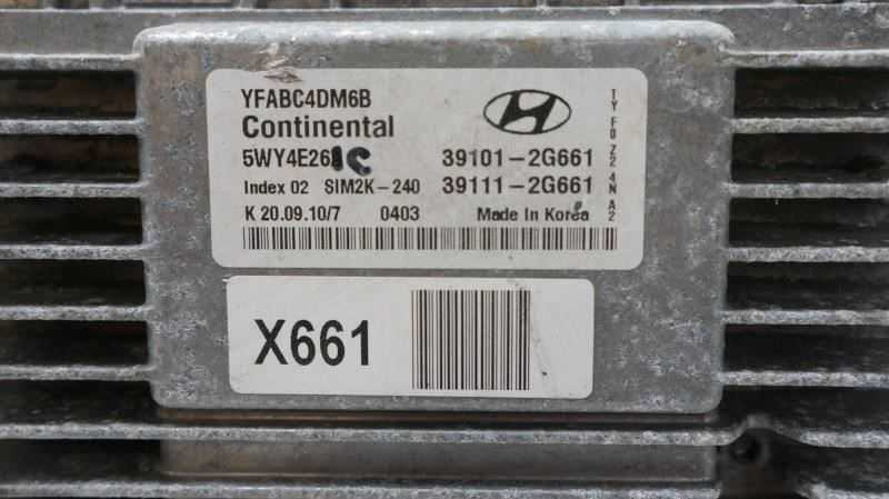 11-14 Hyundai Sonata 2.4L Engine Computer Control Module ECU ECM 39111-2G661 OEM - Alshned Auto Parts