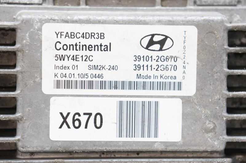 2011 Hyundai Sonata Engine Computer Control Module ECU ECM 39101-2G670 OEM - Alshned Auto Parts