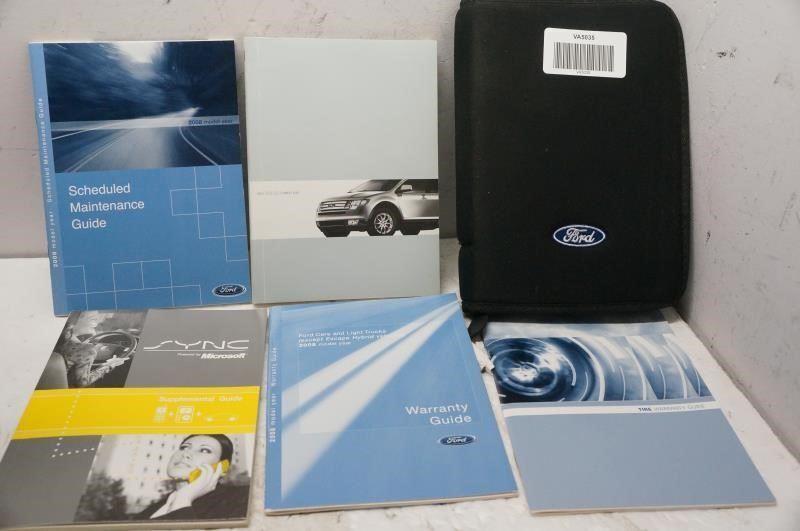 2008 Ford Edge Owner's Guide & Warranty Guide Book with Case - Alshned Auto Parts