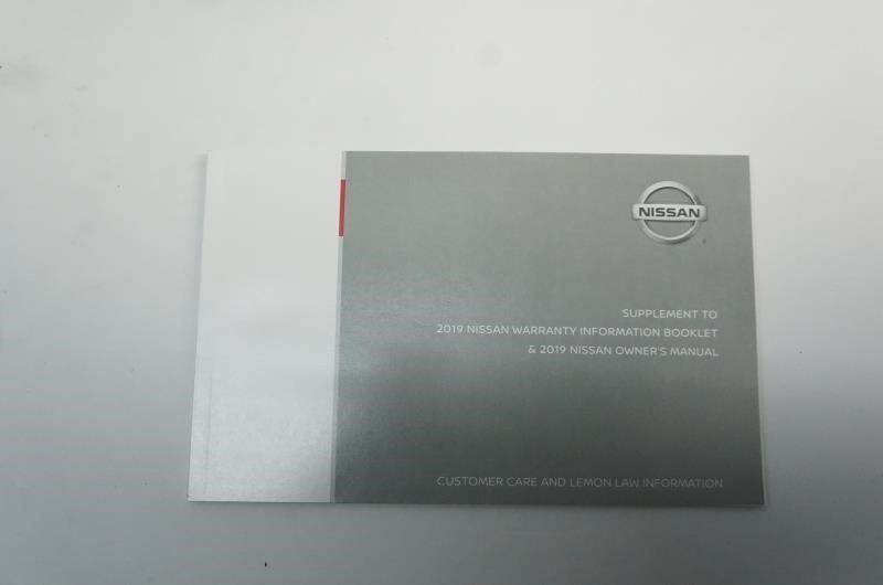 2019 NISSAN ALTIMA  SEDAN Owner's Manual Book Case Warranty information booklet - Alshned Auto Parts