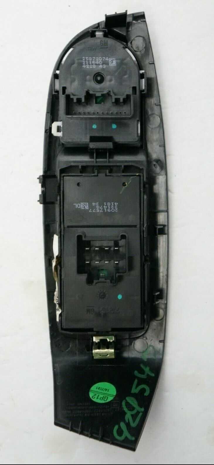 *READ* 14-15 Chevrolet Malibu LH Drivers Window Master Power Switch OEM 22891086 - Alshned Auto Parts