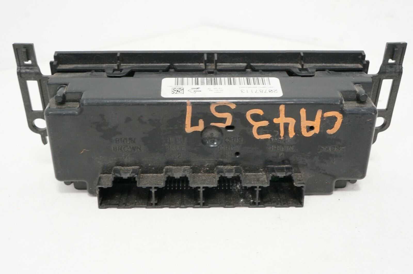 07 08 09 chevrolet silverado ac heater climate temperature control 25796476 oem - Alshned Auto Parts