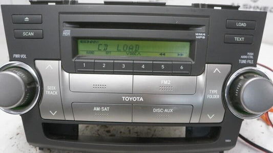 2008-2010 Toyota Highlander AM FM 6CD MP3 Radio Receiver 86120-48E50-E0 OEM - Alshned Auto Parts