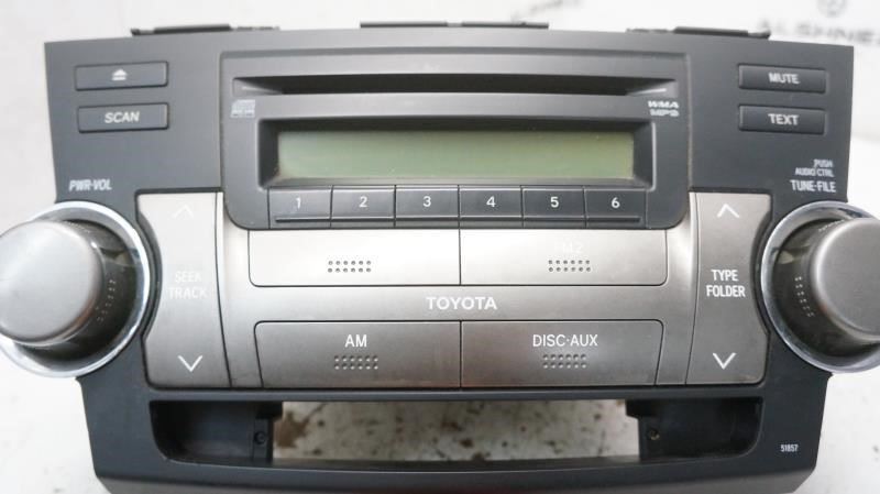 *READ 2008-2010 Toyota Highlander AM FM CD MP3 Radio Receiver 86120-48E40-C0 OEM - Alshned Auto Parts